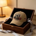 thumbnail image 4 of Never Forget 343 9/11 Commemorative Baseball Cap,9/11 Hat,Adjustable Patriotic 343 Fallen Firefighters Remembrance Baseball Hat For Men Women, 4 of 6