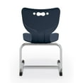 thumbnail image 2 of Hierarchy Cantilever School Chair, 5 Pack, 14" Height, Chrome Frame, Navy Shell, 2 of 3