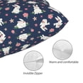 thumbnail image 3 of Kdxio Cotton Pillow Cases 16"x24" Pillowcases,Soft and Breathable Bedroom Pillow Cases-Rabbit And Flower, 3 of 8