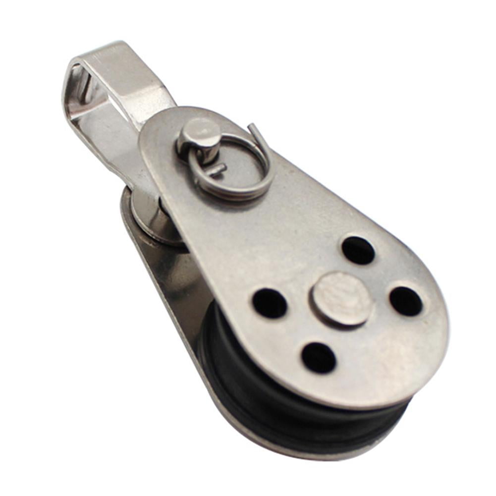 316 Stainless Steel Marine Grade Kayak Canoe Pulley Reduce Load Flexible Pulley Boat Accessories Stainless Steel Pulley Small Pulley