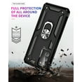thumbnail image 6 of Hotpom Samsung Galaxy A03s Case, Military-Grade Shockproof Cover with 360° Rotating Kickstand - Black, 6 of 7