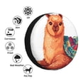 thumbnail image 4 of Gaeub Cozy Knitting Llama 14-17in Tire Cover, Spare Tire Cover, for Camper Caravan, Trailer, Car, Truck, SUV, Jeep-14 inch, 4 of 6