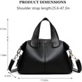 thumbnail image 4 of Sunyuer Crossbody Bags for Women Vegan Leather Top Handle Bag Trendy Handbags with Adjustable Strap, 4 of 7