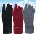 thumbnail image 4 of Womens Winter Gloves - Suede Gloves with Cute Bow - Finest Selection, 4 of 8