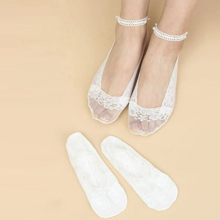 

5 pairs * 3 Pairs Women s Pearl Lace Socks Breathable Invisible Socks Ballerina Socks Non Slip Socks Transparent Low Socks socks for women size 9-11 ankle high