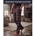 thumbnail image 4 of Real Essentials 3 Pack: Men's Soft Cotton Flannel Pajama Pants PJ Lounge Bottoms Elastic Waist Pockets (Big and Tall), 4 of 9