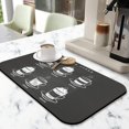 thumbnail image 2 of Premium Coffee Mat for Ultimate Fun - Espresso Tray for Coffee Bar, Ideal Under Coffee Pot Mat, Coffee Drying Mat Efficient Dish Drying Mat, Size 19.5x12in; Kitchen Counter Drying Pad, 2 of 7