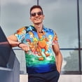 thumbnail image 3 of Lsque Scooby-Doo Pattern Golf Shirts for Men Dry Fit Print Moisture Wicking Performance Short Sleeve Polo Shirt-XX-Large, 3 of 7
