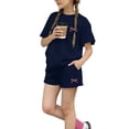 thumbnail image 2 of Tiijoy Girls Summer Outfits Casual Short Sleeve T-Shirt Shorts Set, 2-Piece, Sizes 2-14, 2 of 5