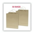 thumbnail image 5 of COSCO Premium Shopping Bag, Brown Kraft, 10" x 13", 50/Box, 5 of 6