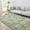 Green, variant on FairOnly 5'x7' Grey Boho Floral Rugs for Bathroom Vintage Ultra-Thin Stain-Resistant Area Rugs for Kitchen Dining Room Low Pile Carpet