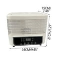 thumbnail image 5 of Yooshoverk Food Dehydrator Digital with 5 Trays for Home Drying Solving Preservation 2025 Model, 5 of 9