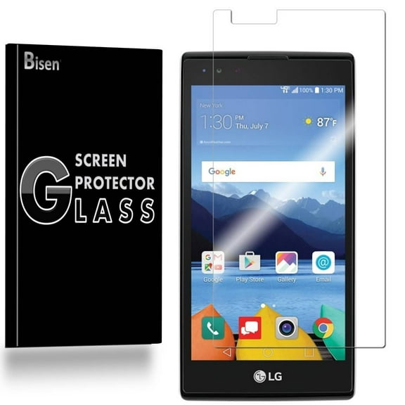 LG K8V / K8 V (2016 Release) [2-Pack BISEN] 9H Tempered Glass Screen Protector, Anti-Scratch, Anti-Shock, Shatterproof, Bubble Free