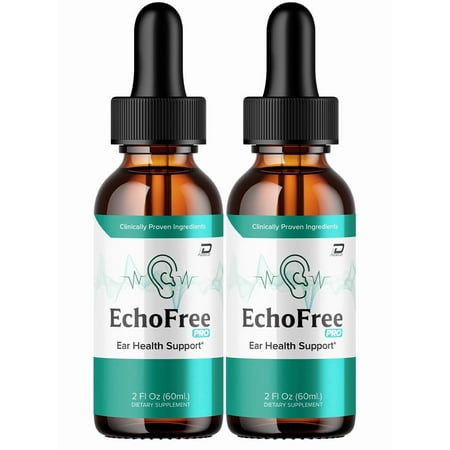Echo Free Pro Healthy Ear Support Supplement – Echo Free Pro Capsules Ear Ringing Relief, Echo Free Pro for Hearing Support, 2 Pack, 2 Month Supply