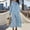 #197-Light Blue, variant on Womens Jumpsuit Solid Color Long Sleeve Long Pants Casual with Adjustable Straps Waist Cinching Soft for Daily Summer Gift