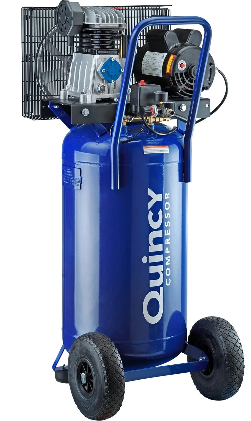 Quincy Q12126VPQ Cast Iron Blue 2 HP 115V 135 PSI 1-Stage Oil-lubricated Air Compressor 26 gal