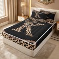 thumbnail image 2 of Erosebridal Brown K Letter Zipper Twin Comforter Sets with Fitted Sheet and 2 Pillowcases for Girls, Bow Bling Crystal Ribbon Zipper Bedding Set, Black Reversible, 4 Pieces, 2 of 7