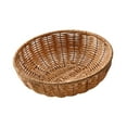 thumbnail image 1 of Cesta de ratán para pan, cesta de frutas, cesta para guardar aperitivos, redonda, multiusos. 20 cm x 65 cm, 1 of 9