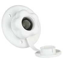 Thetford | B&B Molders RV City Water Flange with Plastic Check Valve, Polar White PN 94216 Thetford