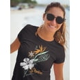 thumbnail image 4 of Pipeline Waveflower Floral Themed Graphic Tee - T-shirt Women's, 4 of 4