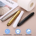 thumbnail image 4 of 3Pack Toilet Paper Roll Holder, Plastic Spring Loaded Roller Rod, Silver, 4 of 6