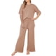 thumbnail image 2 of Lucakuins - Conjuntos informales de 2 piezas para mujer, manga larga, cuello redondo, pantalones de pierna ancha, conjuntos de ropa de calle Lucakuins  moda, 2 of 9