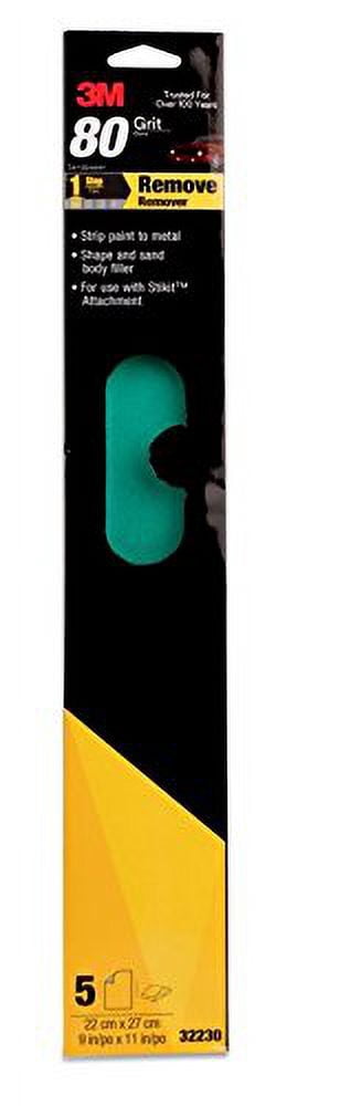 3m Green Corps File Sheets, 32230, 80 Grit, 2 3/4 In X 16 1/2 In