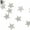 Silver, variant on SPRING PARK 4m Paper Star Wedding Birthday Party Baby Kids Room Hanging Decorations Garland