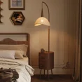 thumbnail image 2 of Lámpara de pie Retro moderna y sencilla para dormitorio, estante de madera maciza, lámpara de mesita de noche para dormitorio antigua mediana, inteligencia integrada, 2 of 4