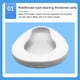 thumbnail image 3 of sweethay Inodoro portátil de un solo para ancianos, mujeres y hombres, grueso, de gran capacidad, para heces, orinal, inodoro de emergencia Suministros de limpieza para el hogar Blanco, 3 of 6