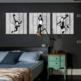 thumbnail image 3 of wall26 3 Panel Canvas Wall Art Play Basketball Pictures Home Wall Decorations for Bedroom Living Room Paintings Canvas Prints Framed - 12"x12"x3 Panels, 3 of 4