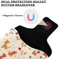 thumbnail image 3 of Haosy Cartoon Colorful Dogs Golf Mallet Putter Cover Strong Magnetic Leather Golf Club Headcover Closure, 3 of 7