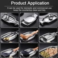 thumbnail image 4 of Hongchun 304 Stainless Steel Spoon Holder 21cm Rust Proof Spoon Rest Utensil Rest Kitchen Sturdy Durable - Silver, 4 of 5