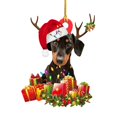 thumbnail image 1 of Christmas Dog Decorations Pendant Hanging Ornament Gift Party For  Tree Unique Design Multicolor Pendants 6Pcs, 1 of 12