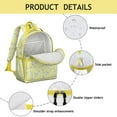 thumbnail image 4 of Bright Yellow Lemon Lover Backpack - Adjustable Breathable Travel Daypack for Teens & Commuters, 4 of 5