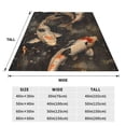 thumbnail image 3 of Fuzoiu Koi Fish Tranquility Print Ultra-Soft Micro Fleece Blanket,All Seasons Flannel Throw, Lightweight Blanket for Bed, Sofa, Couch, Movie Night, Camping, and Travel-50"x40", 3 of 7