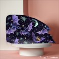thumbnail image 5 of Kamentoy Women Halloween Witch Hat Halloween Print Ponytail Scrub Cap Soft Elastic Breathable Adjustable Work Hat For Fall Holiday Party Headwear For Women, 5 of 5