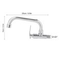 thumbnail image 2 of Qiilu Kitchen Water Faucet Tap /2in Wall Mounted Single Cold Water Tap Sink for Home Kitchen Use, 2 of 8