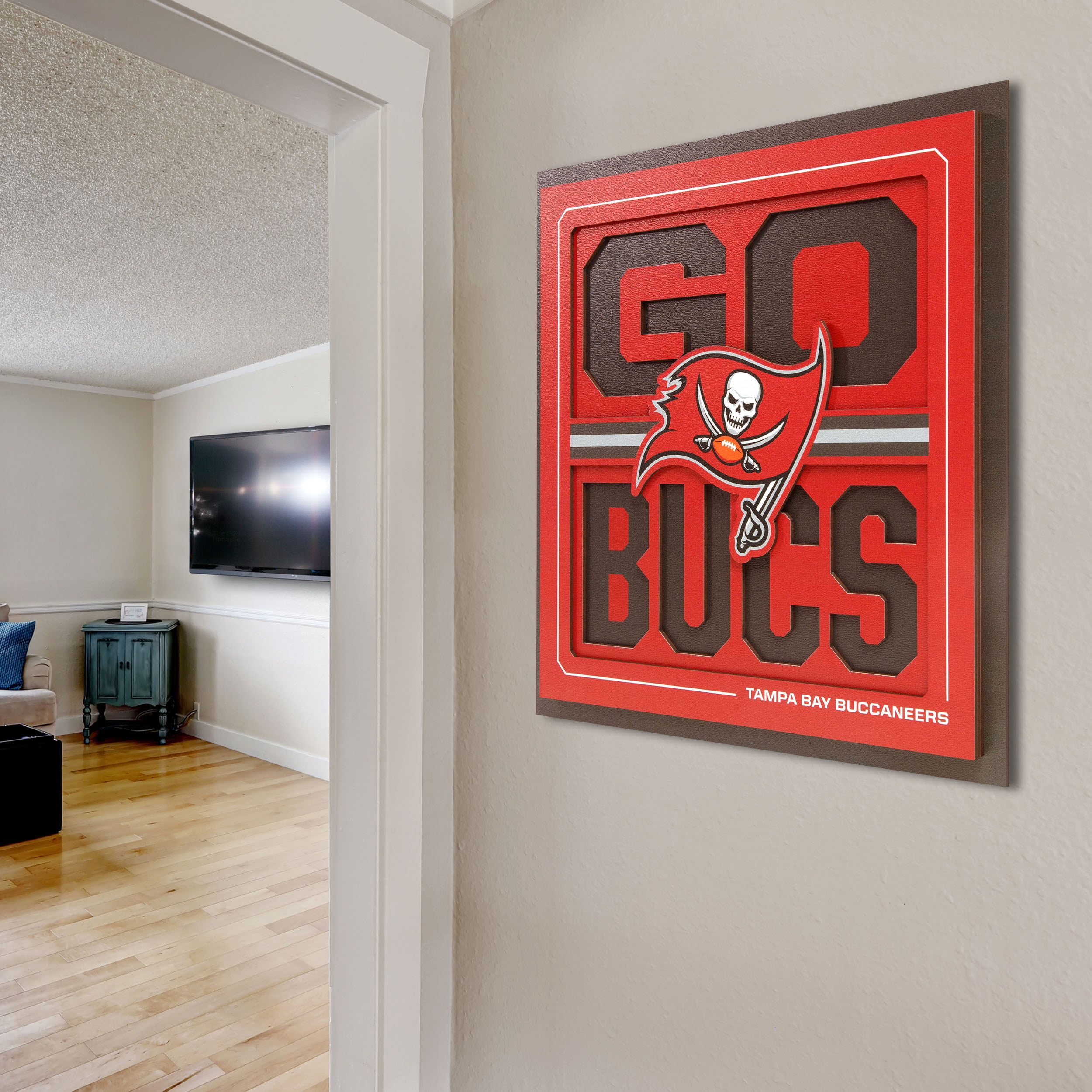 YouTheFan NFL Tampa Bay Buccaneers Slogan Series 3D Wall Art