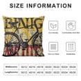 thumbnail image 5 of PHYHOO Vintage Bicycle Decorative Pillow Covers Quote Life is Like Riding A Bicycle with Wood Grain Inspirational Words Pillow Case Farmhouse Cushion Cover Home Sofa Couch  White, 5 of 5