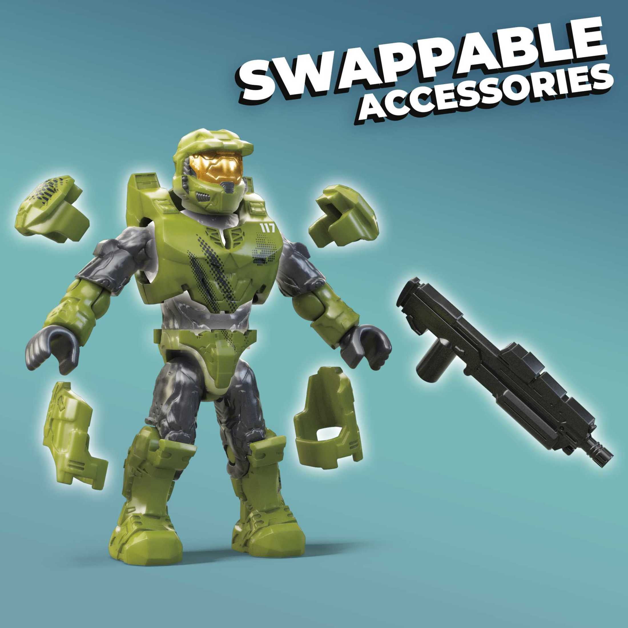 MEGA Halo Infinite UNSC Wasp Onslaught Building Kit with 4 Figures (409 Pieces)