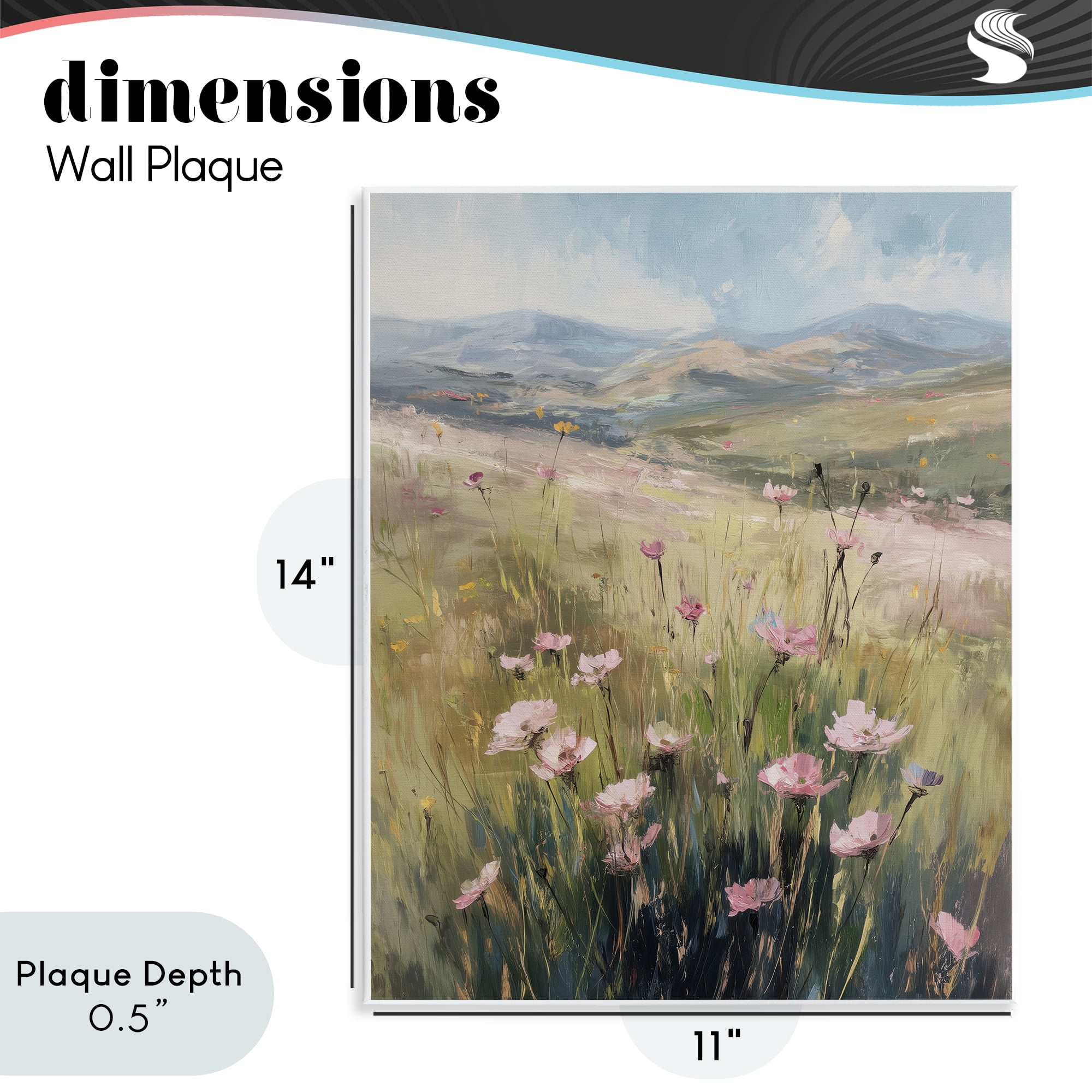 Stupell Industries Wild Shrubs in Pasture Wall Plaque Art, design by Svetlana Aleynikova