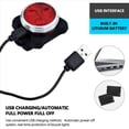 thumbnail image 3 of Juego de Luces Recargables USB para Bicicleta, Luz de Cabeza (Luz ) Y Luz Trasera (Luz Roja LED) para Bicicleta de Carretera Accesorios, 4 Juegos, 3 of 5
