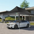 thumbnail image 4 of COBIZI 10'x20' Pop Up Canopy Tent with 6 Removable Sidewalls, Instant Outdoor Shelter with Raised Roof, Heavy-Duty Stable Frame and Carry Bag, Black, 4 of 8