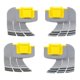 thumbnail image 2 of 2 Tire Track R0526100, 2 Engine Bearing C60, 4 Cyclonic Scrubbing Brush R0714400 for Zodiac MX8 MX6 Elite Pool Cleaners, 2 of 5