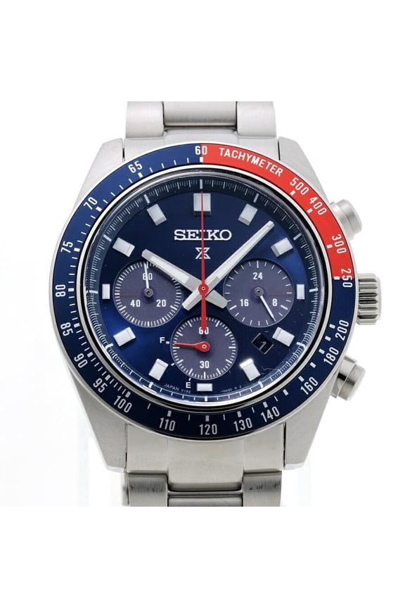 Pre-Owned Seiko Prospec Speed Timer SBDL097 V192-0AH0 Quartz Solar Watch A-159469 (Good)