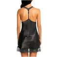 thumbnail image 3 of Fashion Sets for Women Lingerie Satin Lace Chemise Nightgown Sexy Full Slips Sleepwear, 3 of 5