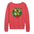 thumbnail image 2 of Teenage Mutant Ninja Turtles - Wreath Burst - Women's French Terry Long Sleeve Pullover, 2 of 4