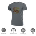 thumbnail image 3 of Coolnut Womens T Shirts Fashion Tops, Lemon Orange Fruits Women's Basic Short Sleeve Tees, Grey Lightweight Casual Summer Clothes, L, 3 of 6