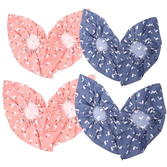 NIAIZEK 4Pcs Elastic Washable Shoe Covers Breathable Reusable Shoe Covers for Home and Workplace
